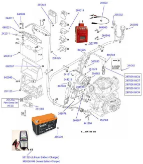 14. 281262 Rotax Starter Rebuild Kit