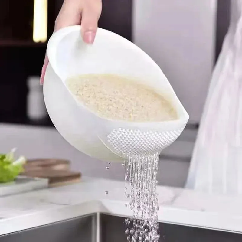 1PC Rice Sieve Plastic Colander