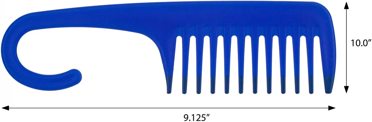 2 Pack of Wide Tooth Detangling Shower Comb with Hanging Hook