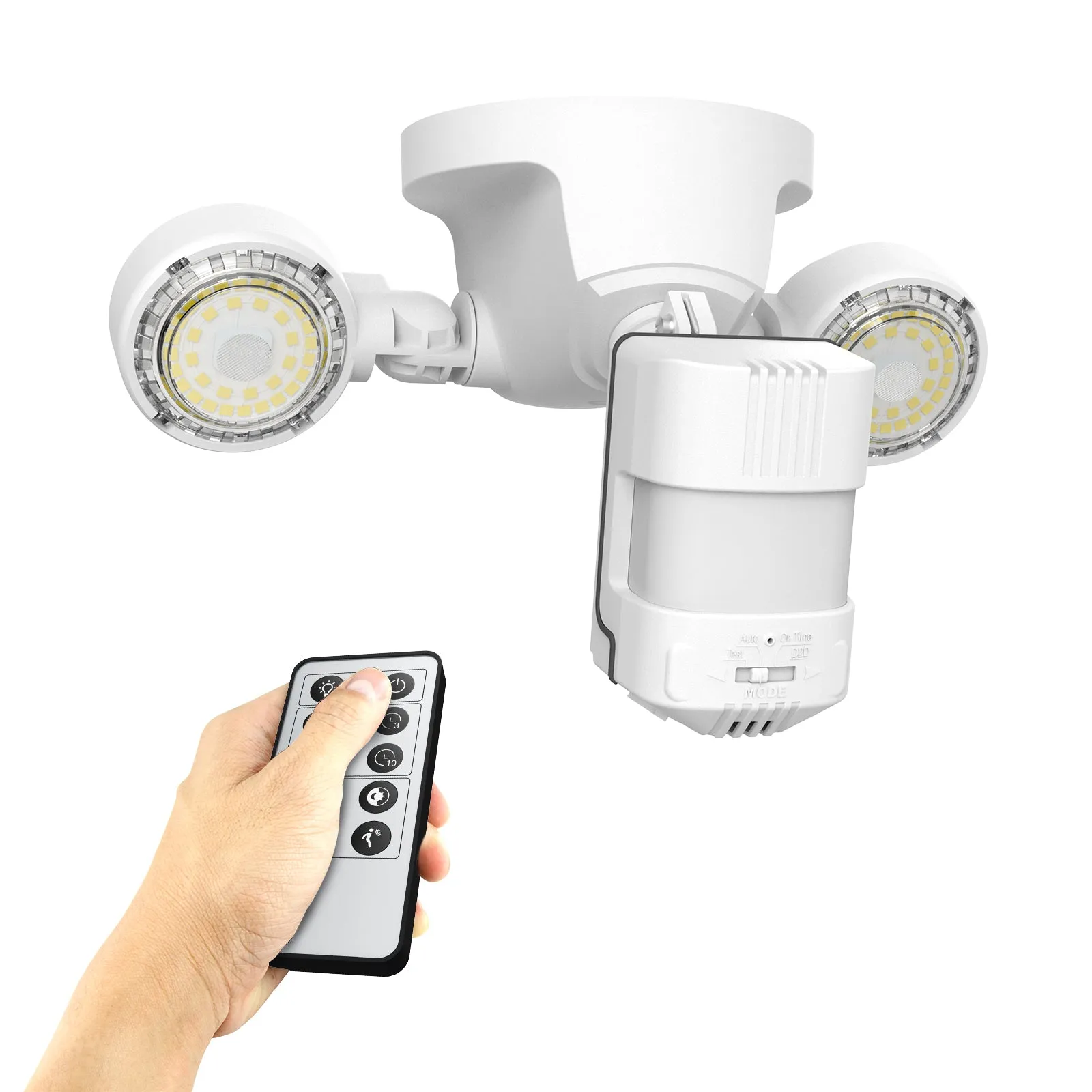 25W Motion Sensor Outdoor Security Lights with Remote (US ONLY)