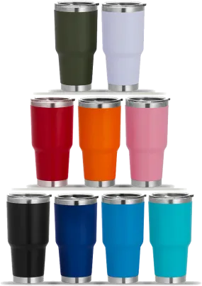 30 Ounce Stainless Steel Tumbler with Lid (Including Laser Engraving)