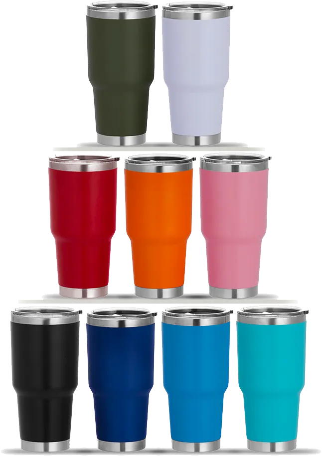 30 Ounce Stainless Steel Tumbler with Lid (Including Laser Engraving)