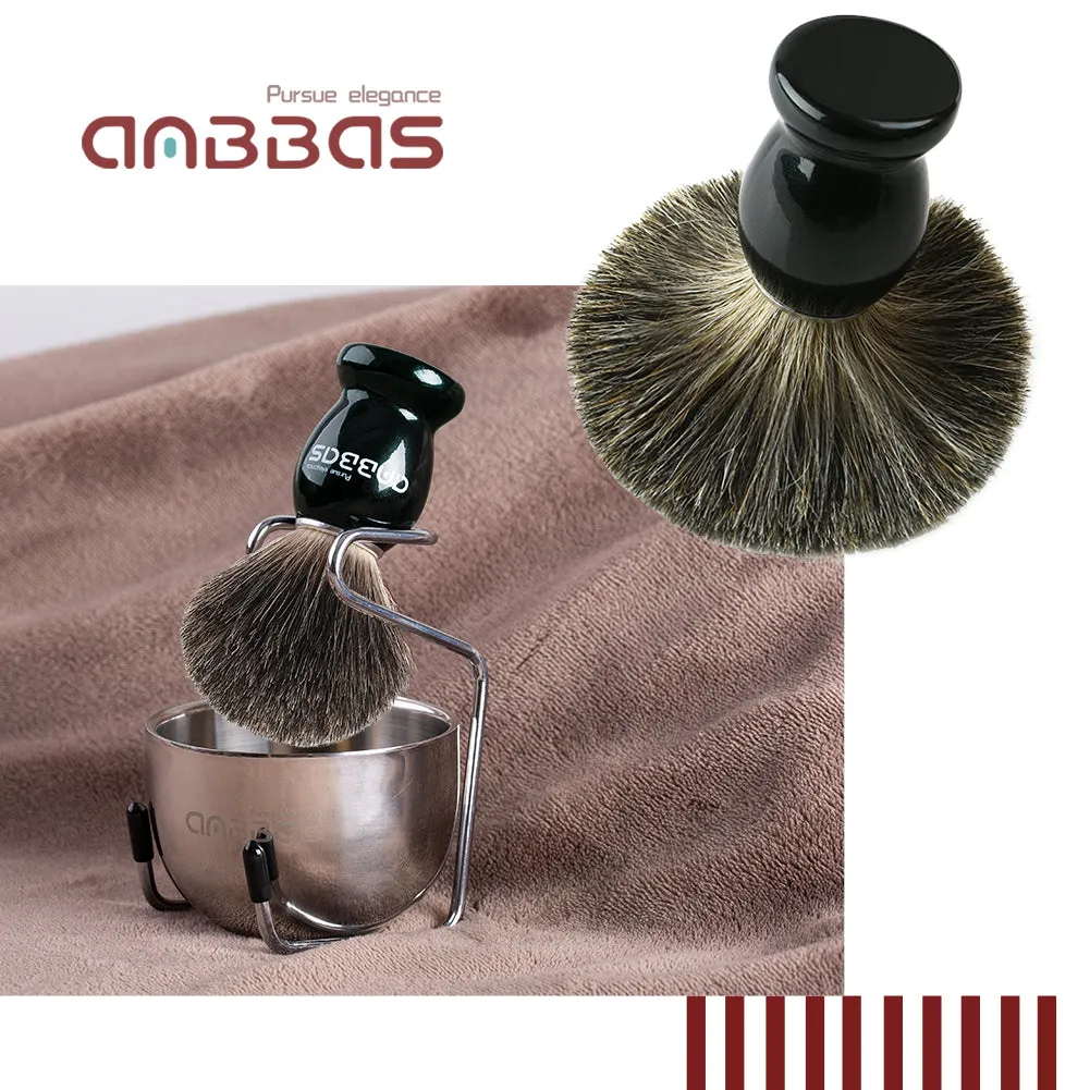 4in1 Set,Shaving Brush and Soap,Shaving Stand and Bowl for Men