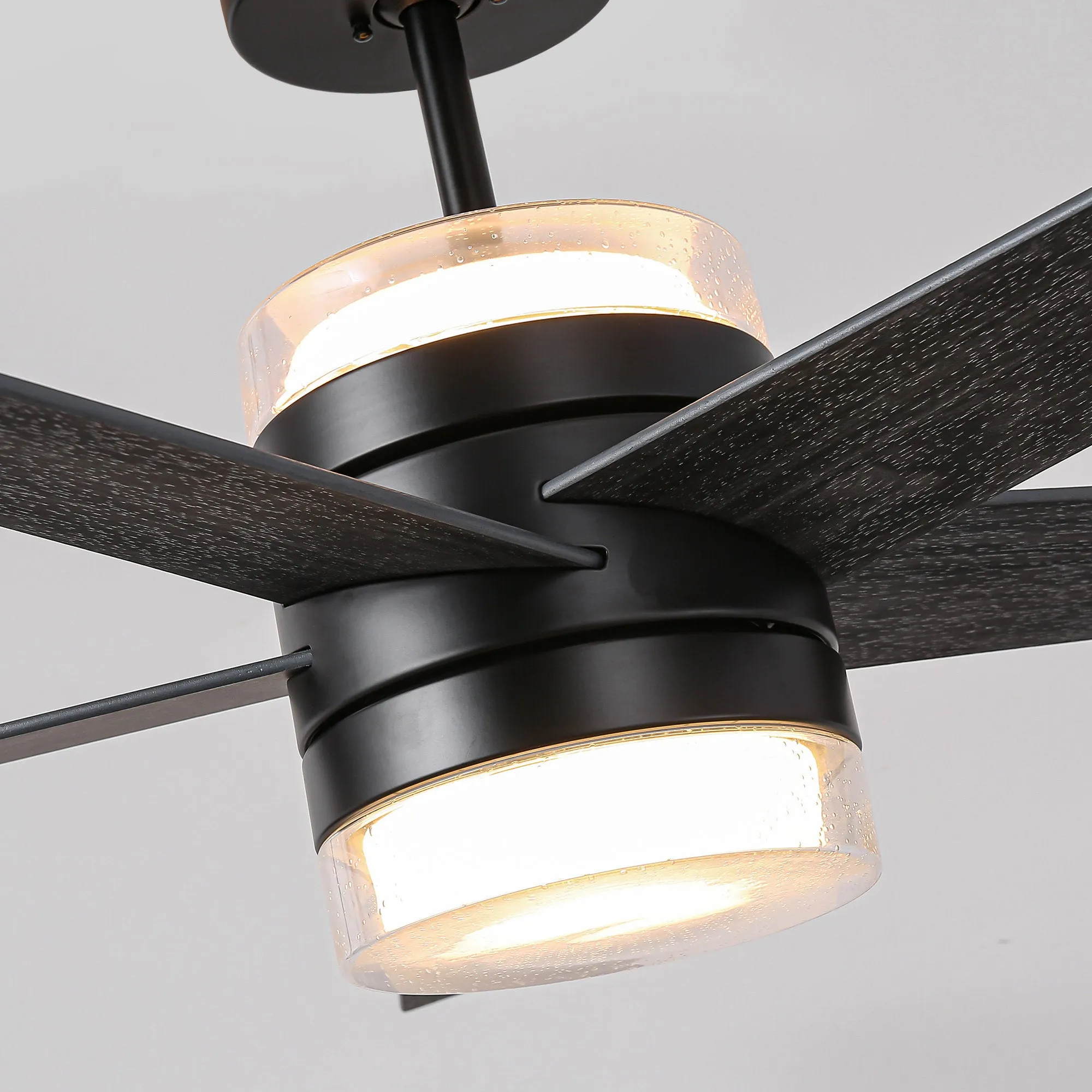 52" Fanelee 5 Blades Industrial Ceiling Fan with LED Lighting