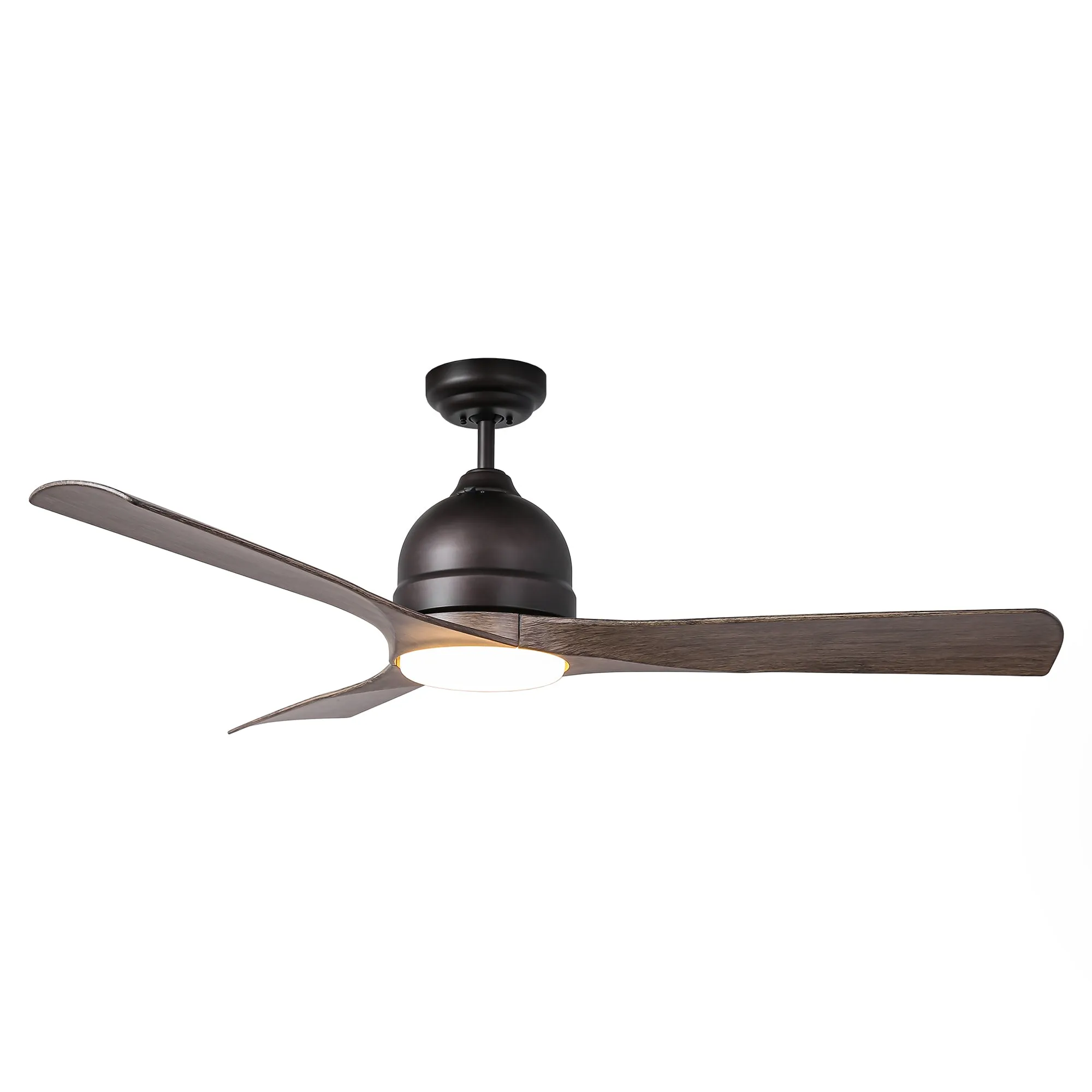 54" Industrial 3 Blades LED Ceiling Fan with Remote Control