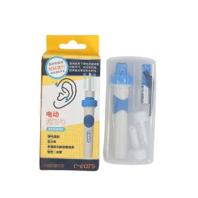 6374 Ear Suction Device, Portable Comfortable Efficient Automatic Electric Vacuum Soft Ear Pick Ear Cleaner Easy Earwax Remover Soft Prevent Ear-Pick Clean Tools Set for Adults Kids