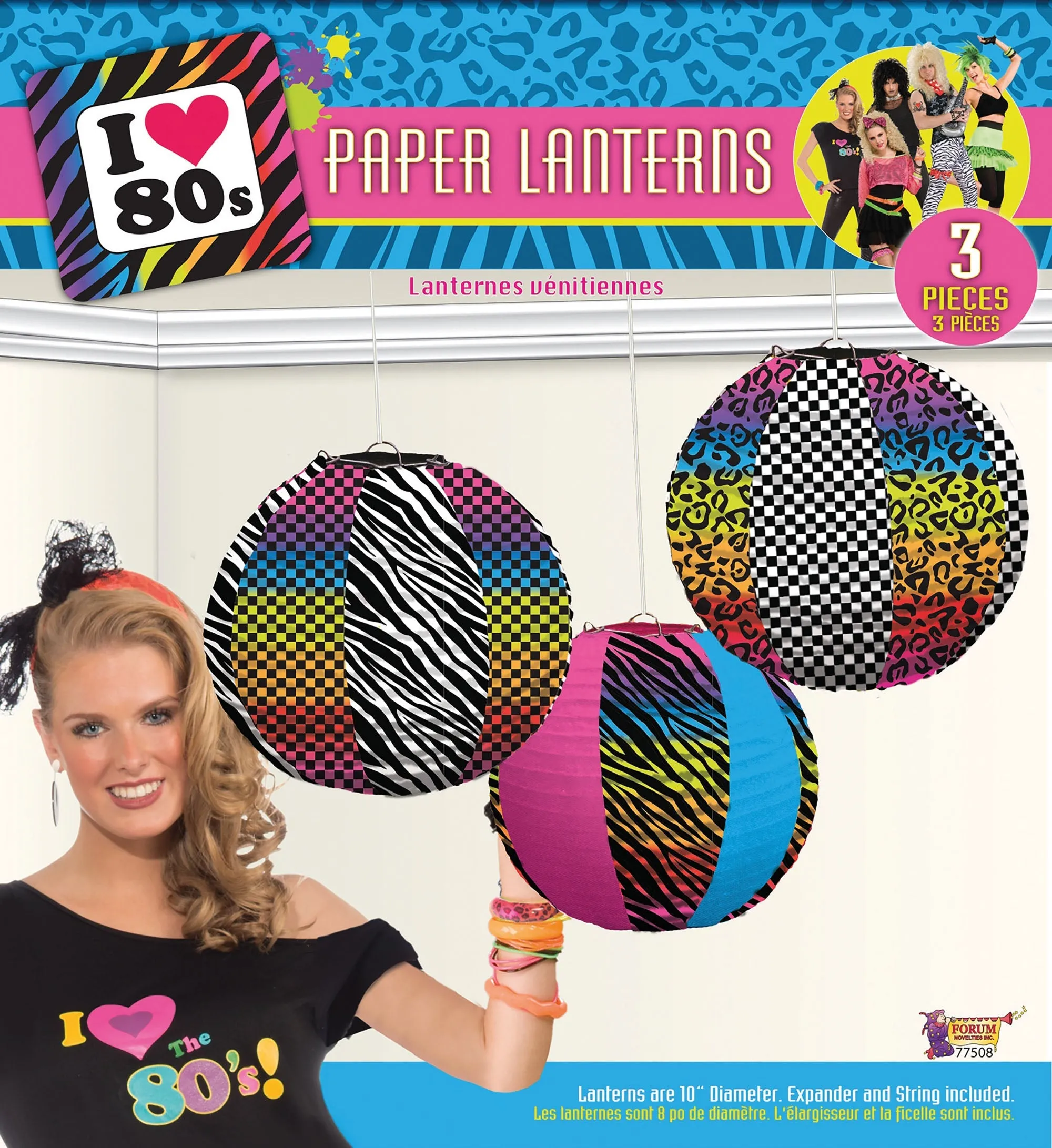 80s Party Paper Lanterns Goods