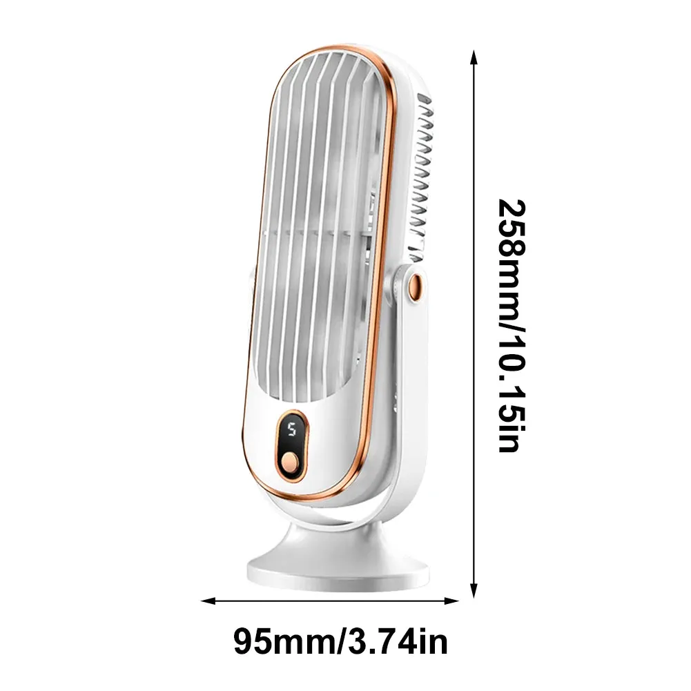 Air Cooling Fan USB Rechargeable 1800mAh Tower Table Fan 5 Speeds