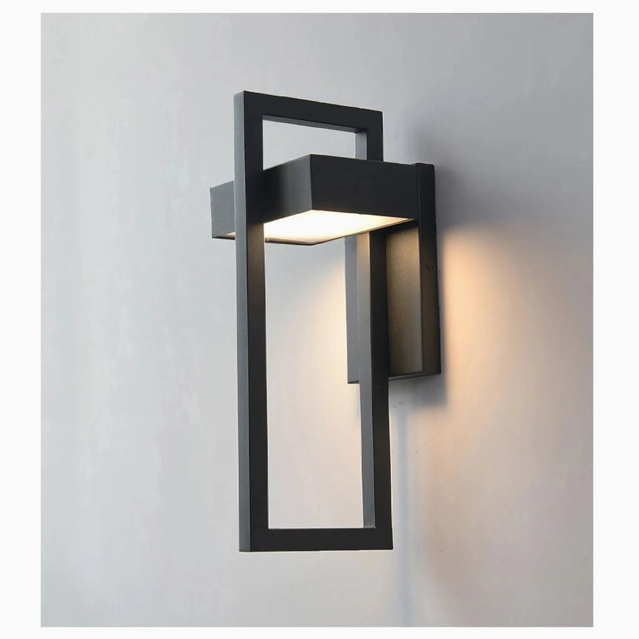 Alcamo | Black Retro Outdoor Waterproof LED Wall Lighting