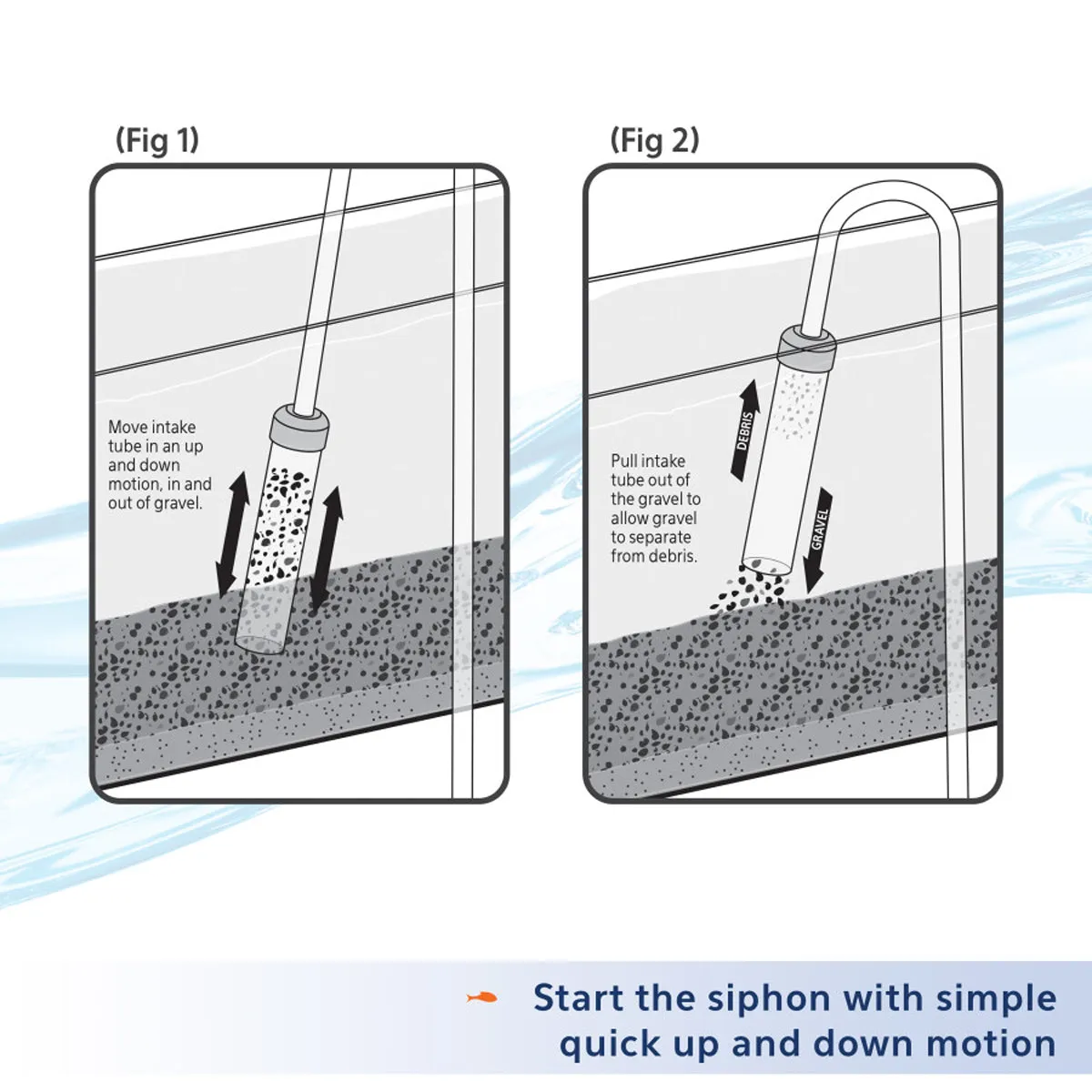 Aqueon Siphon Vacuum Gravel Cleaner Medium 5 inch