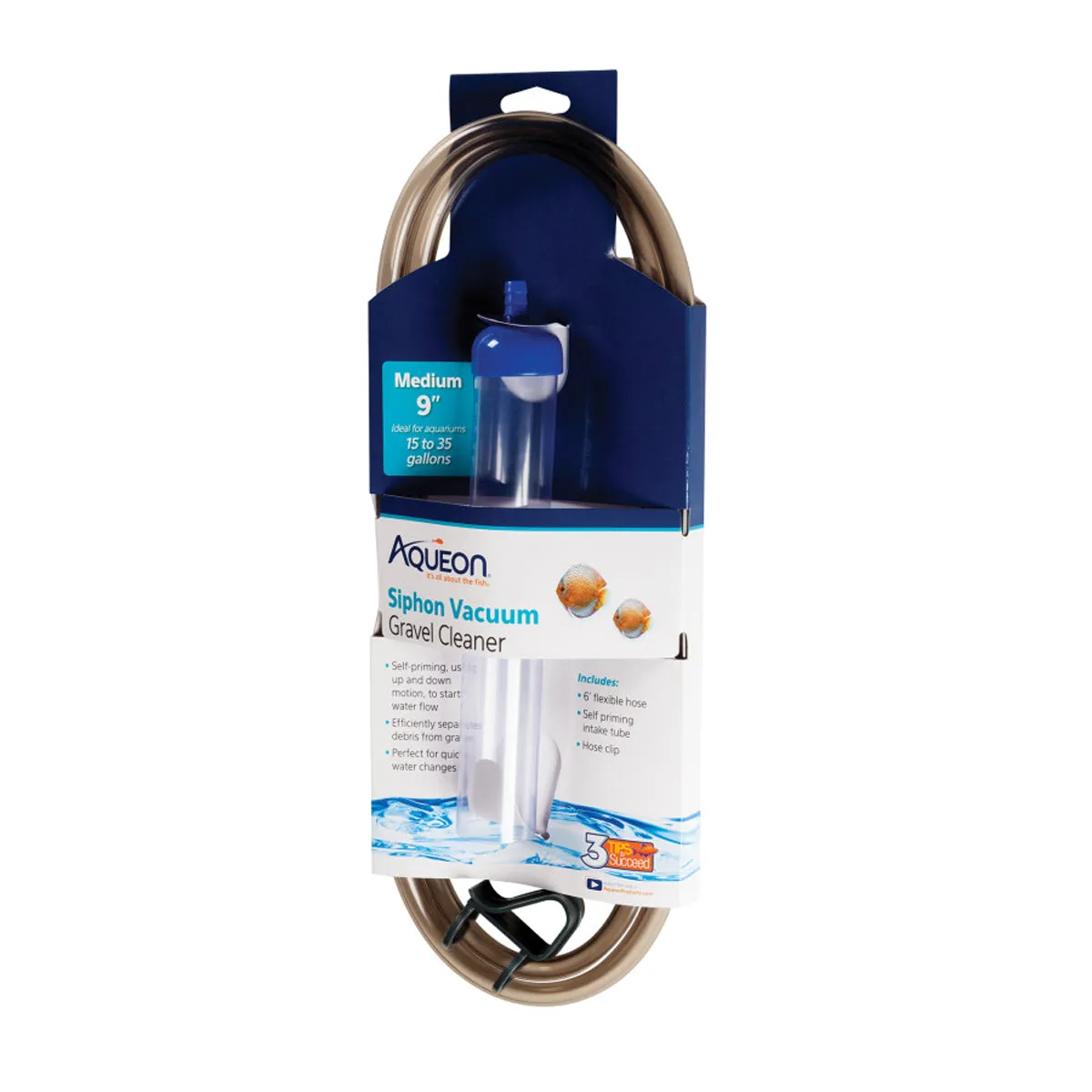 Aqueon Siphon Vacuum Gravel Cleaner Medium 9 inch