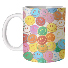 Art Wow 'Colorful Smileys' Mug by Ania Wieclaw