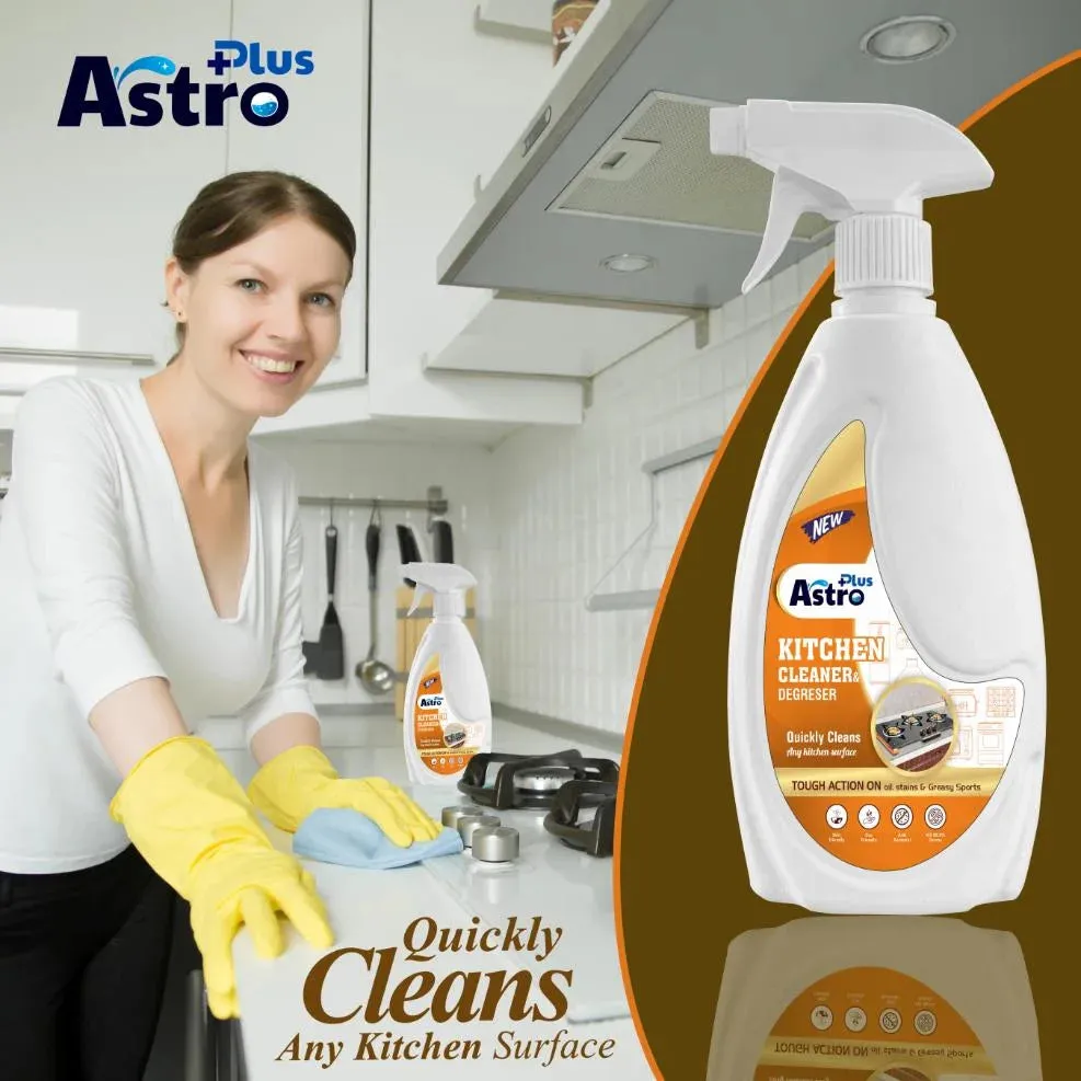 Astro Plus Kitchen Cleaner Remove Tough Grease|Cleans Stove ,Sink AND Chimney Etc.(500 ML).