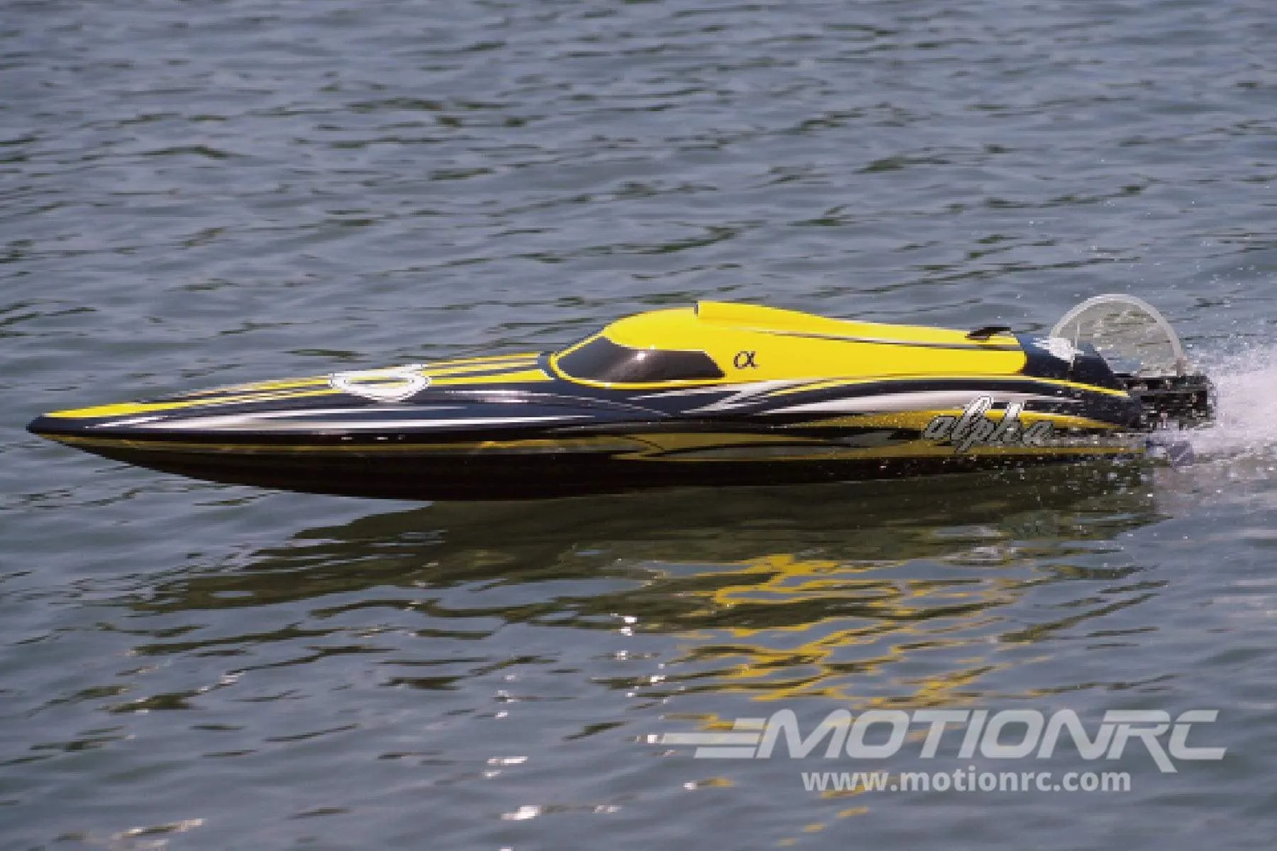 Bancroft Alpha Yellow Brushless 950mm (37.4") Extreme Deep V Racer - RTR