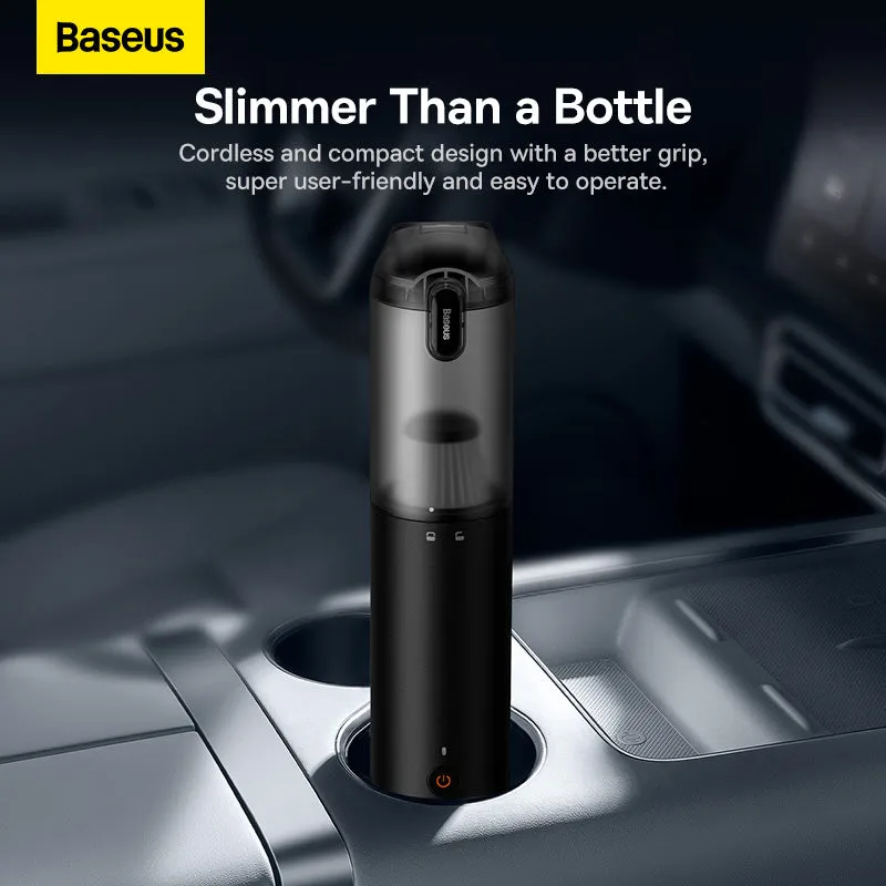 Baseus A3 Lite Portable Cordless 3 in 1 Vacuum Cleaner Blower Inflator for Car Home Office Use 12,000 Pa High Pressure Suction Power