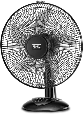 Black Decker, 3 Speed 16-Inch Desk Fan, 220V, FD1620