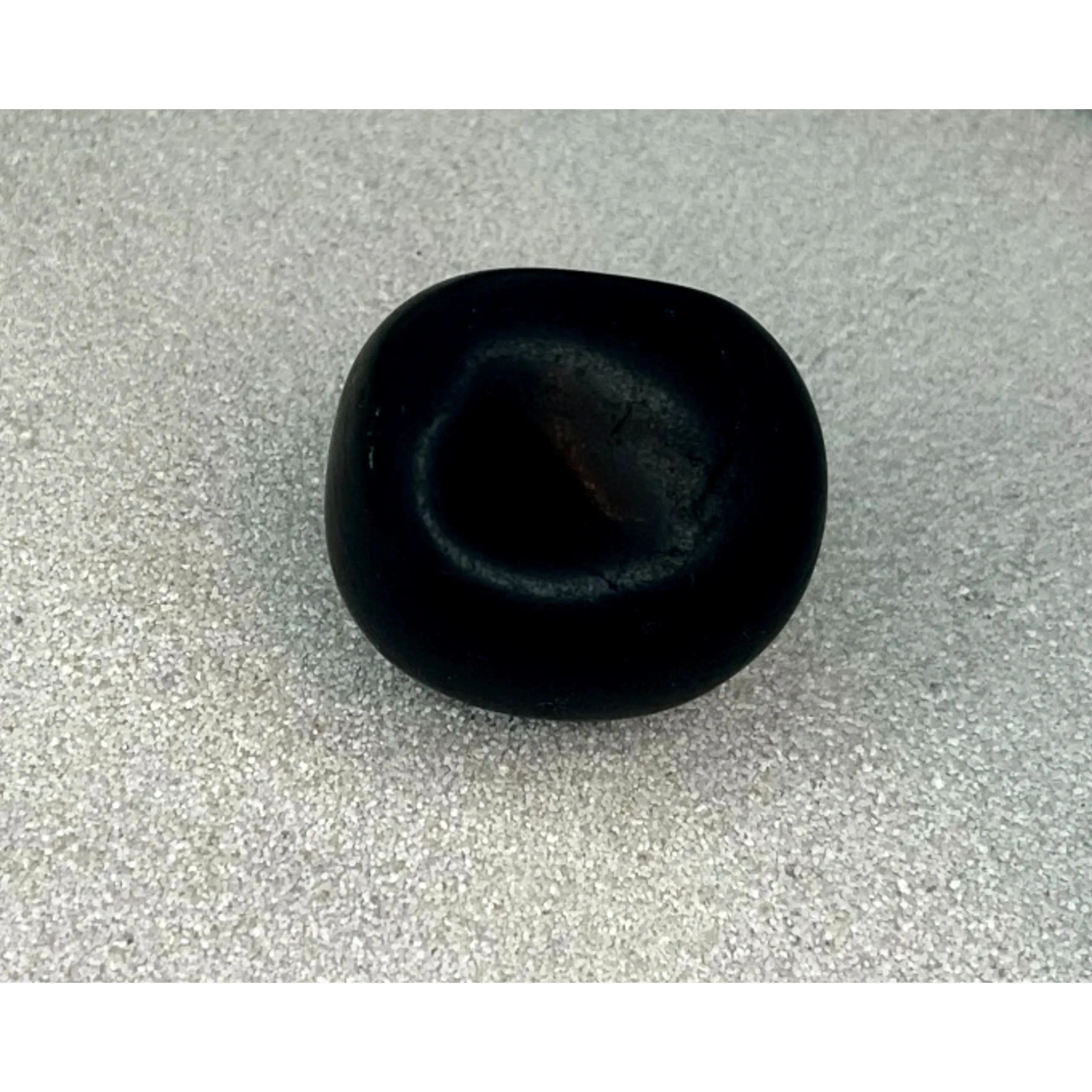 Black Tourmaline Matte Tumbled Stone