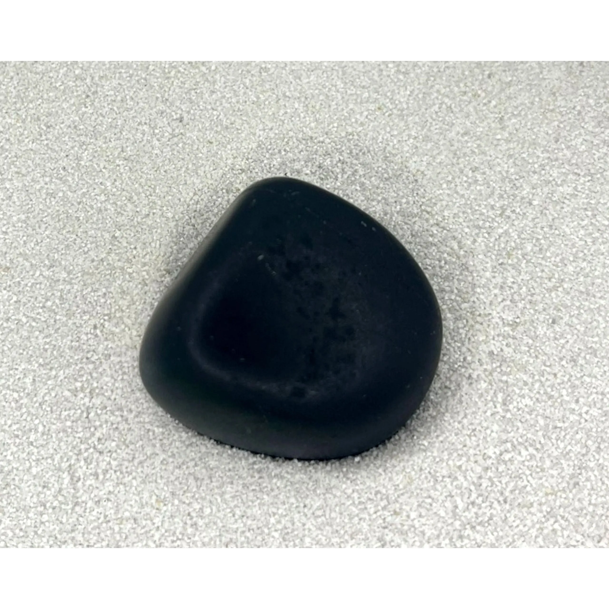 Black Tourmaline Matte Tumbled Stone