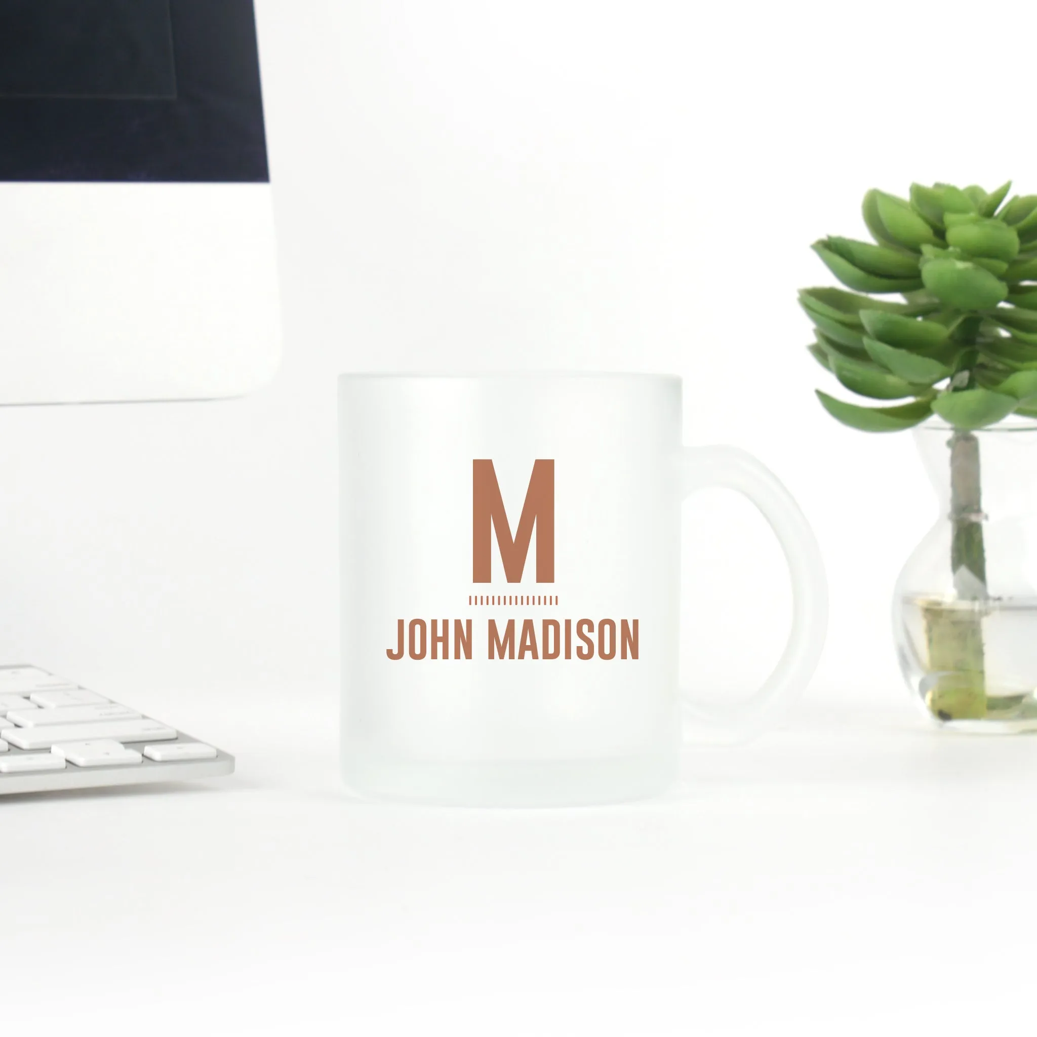 Block Monogram and Name Mug