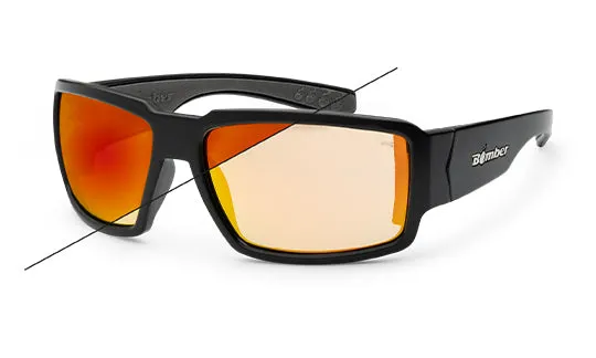 BOOGIE Safety - Photochromic Fire Red Orange Mirror