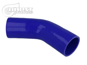 BOOST Products Silicone Elbow 45 Degrees, 45mm (1- 3/4") ID, Blue