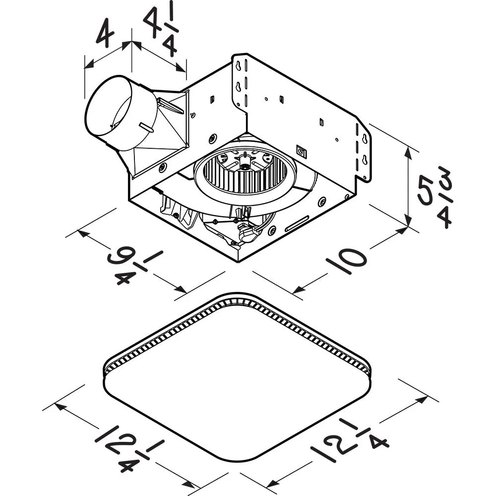 Broan® 80 CFM Bathroom Exhaust Fan