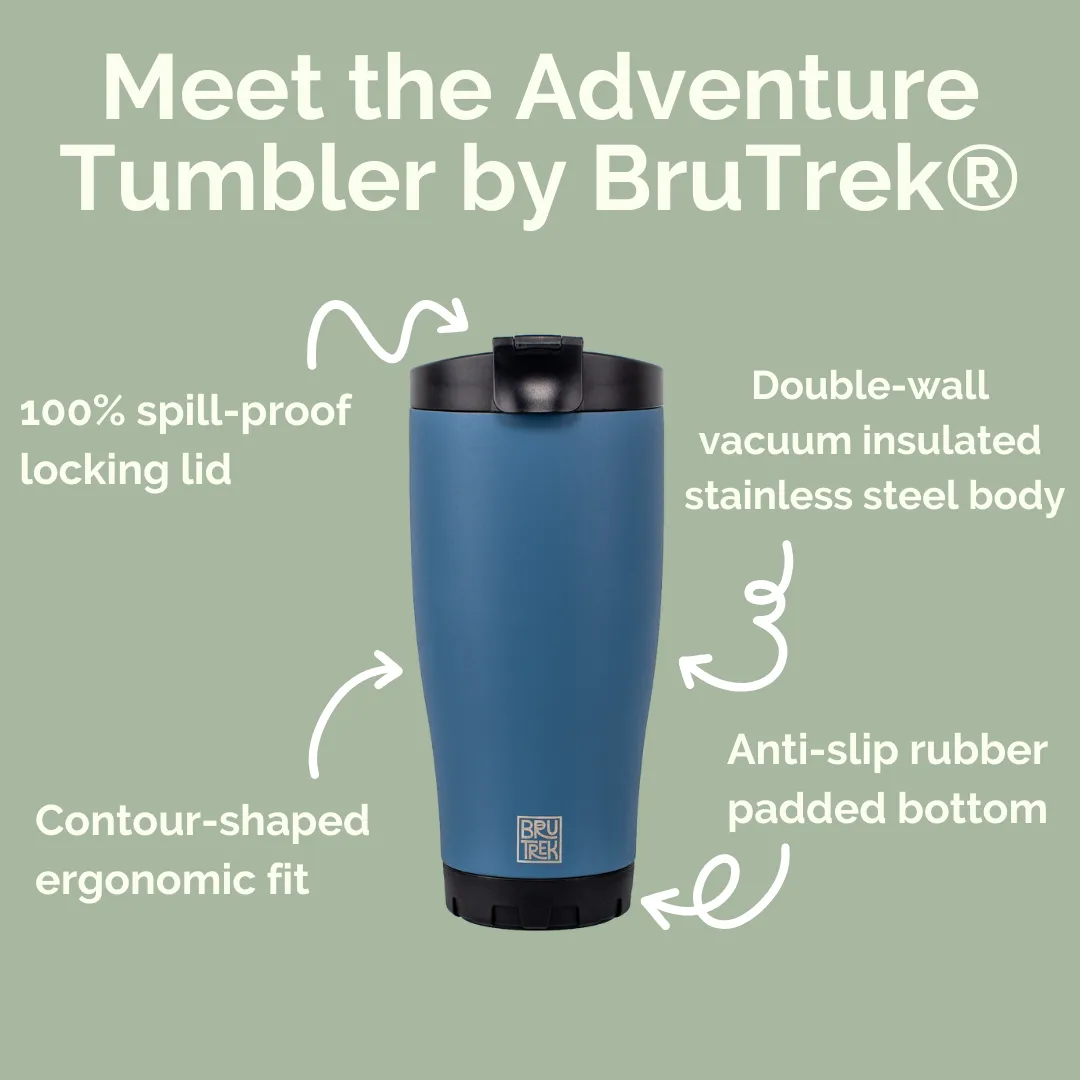 BruTrek Adventure Tumbler 16oz - Storm Gray