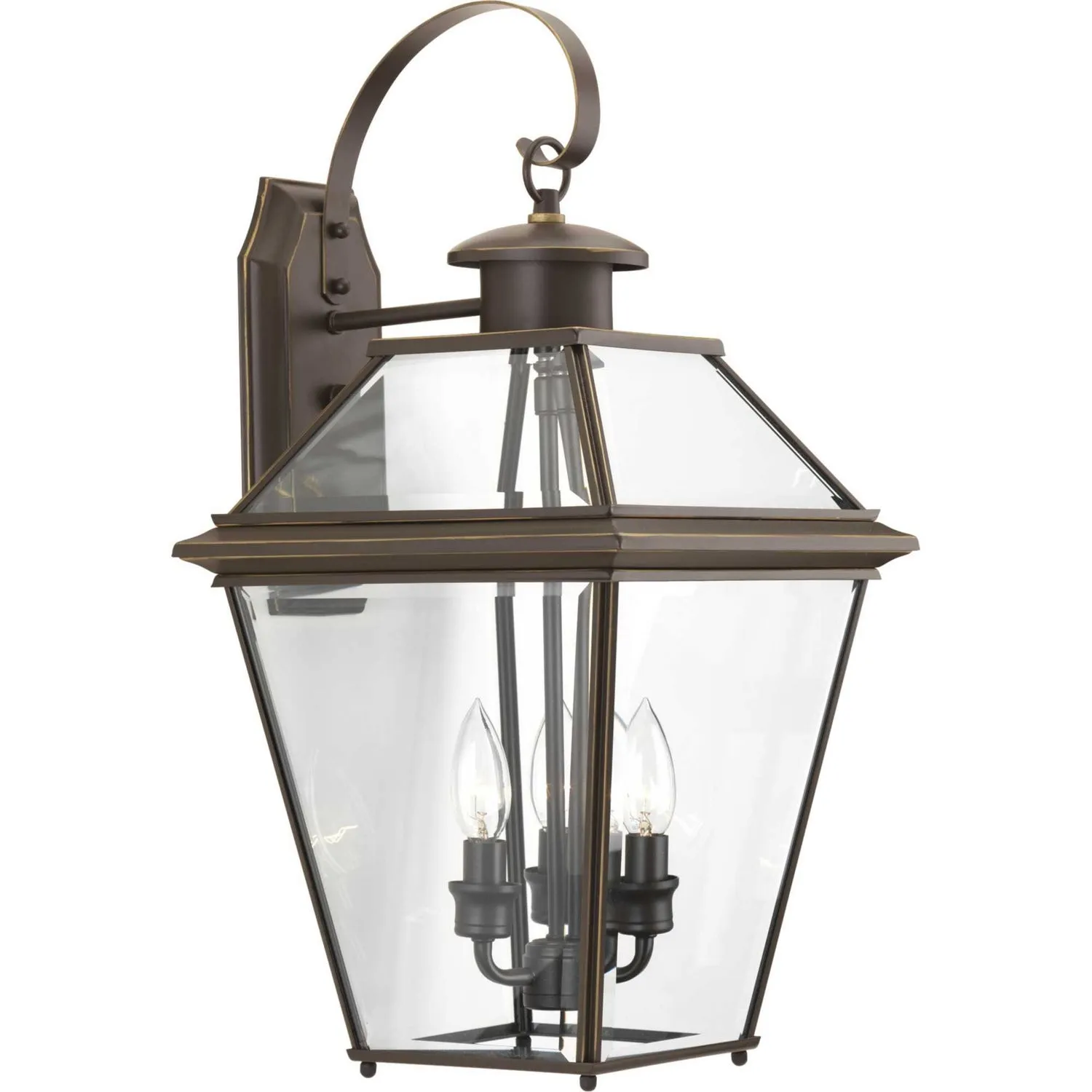 Burlington 3-Light Large Wall Lantern in Antique Bronze