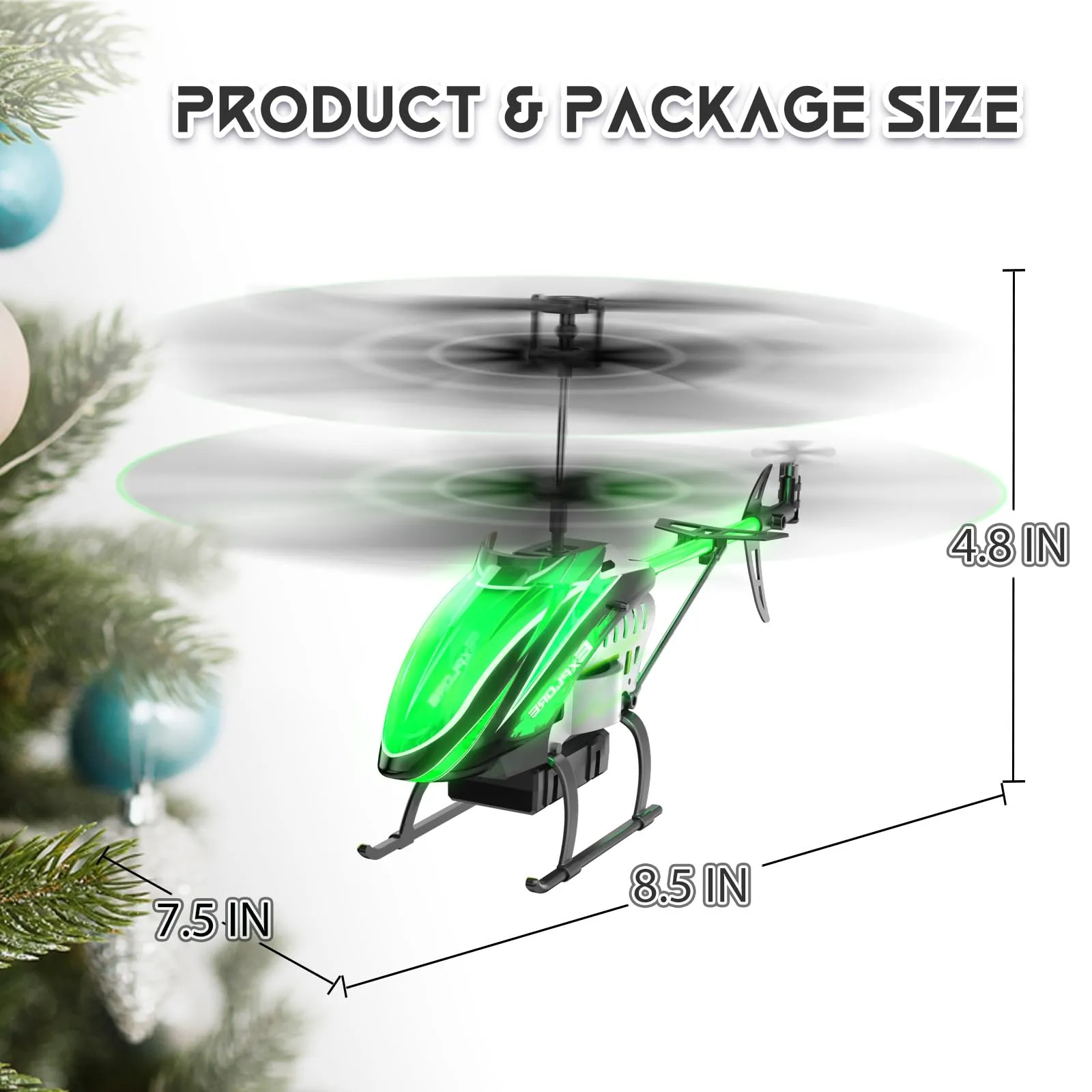 BUSSGO RC Helicopter, Remote Control Helicopter for Kids with 30Mins Flight(2 Batteries), 7 1 LED Light Modes, Altitude Hold, RC Toys for Boys Girls