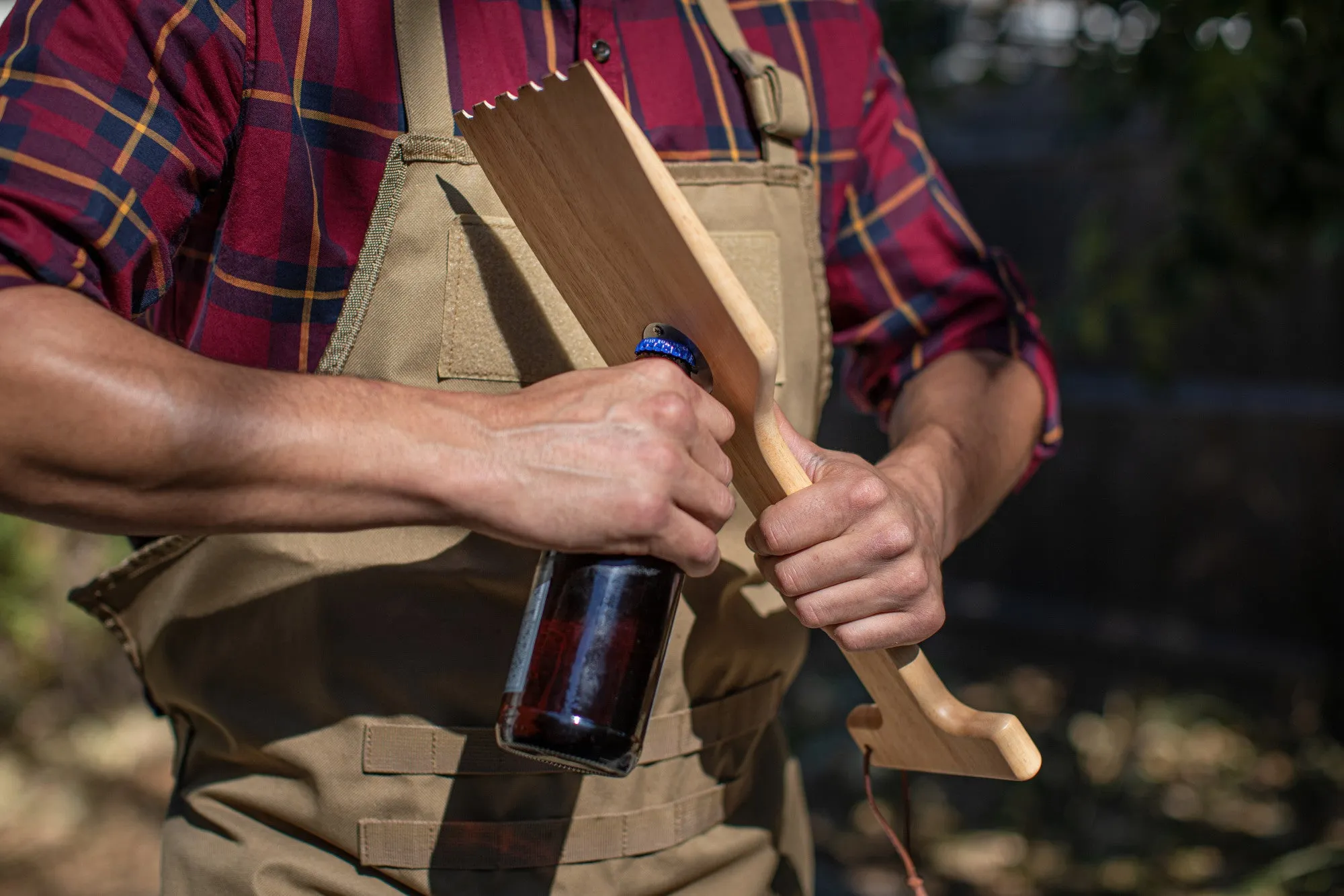 Cal Bears - Hardwood BBQ Grill Scraper with Bottle Opener