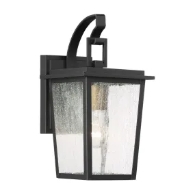 Cantebury 14 in. Outdoor Wall Lantern Black & Gold Finish