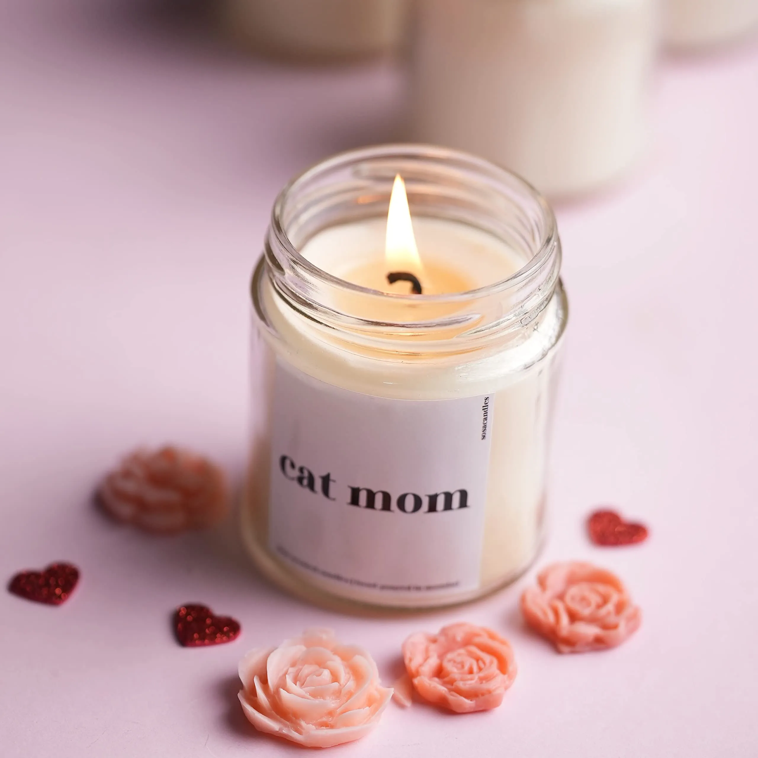 Cat Mom - Highly Scented Candles Gift set | Cat Mom Scented Candle Gift | Scented Candles For Home Decor | Gift For Mom Birthday | Cat Gifts For Cat Lovers | Gift For Cat Mom | Cat Lover Gift | Cat Mom Gifts | Cat Mom Gifts | Cat Mom Gift For Birthday