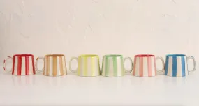 Ceramic Stripe Coffee Mug