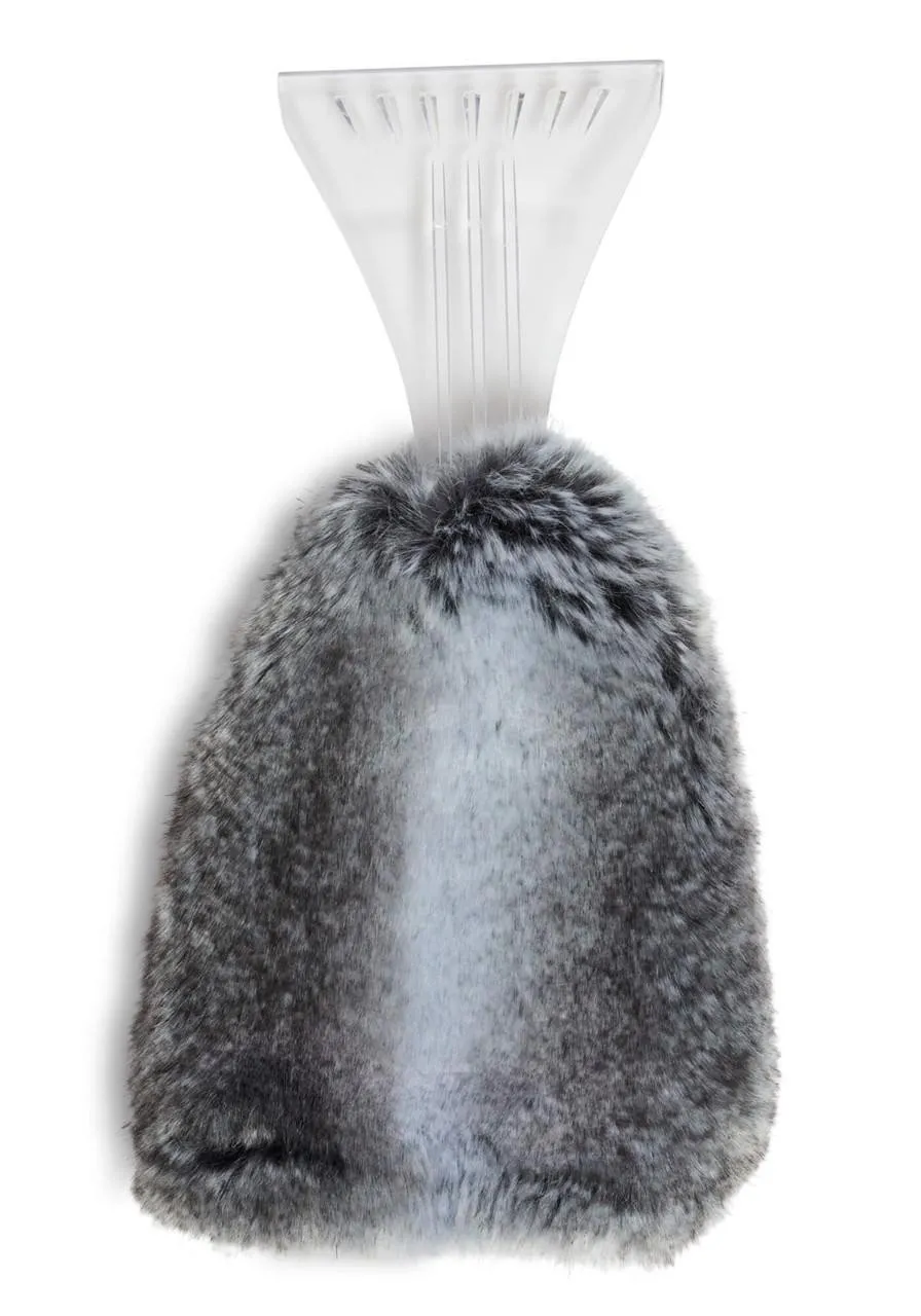 Chinchilla Faux Fur Ice Scraper