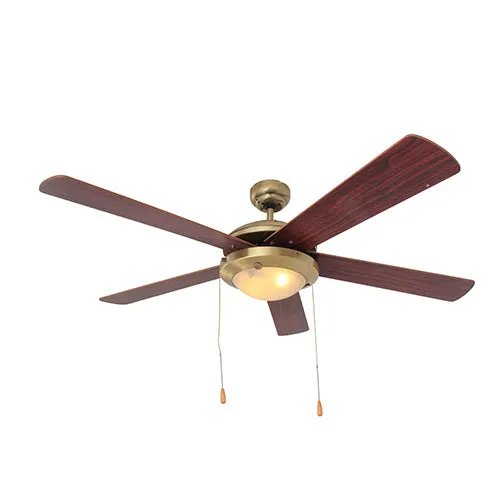 Comet Ceiling Fan 5 Blades Antique Brass