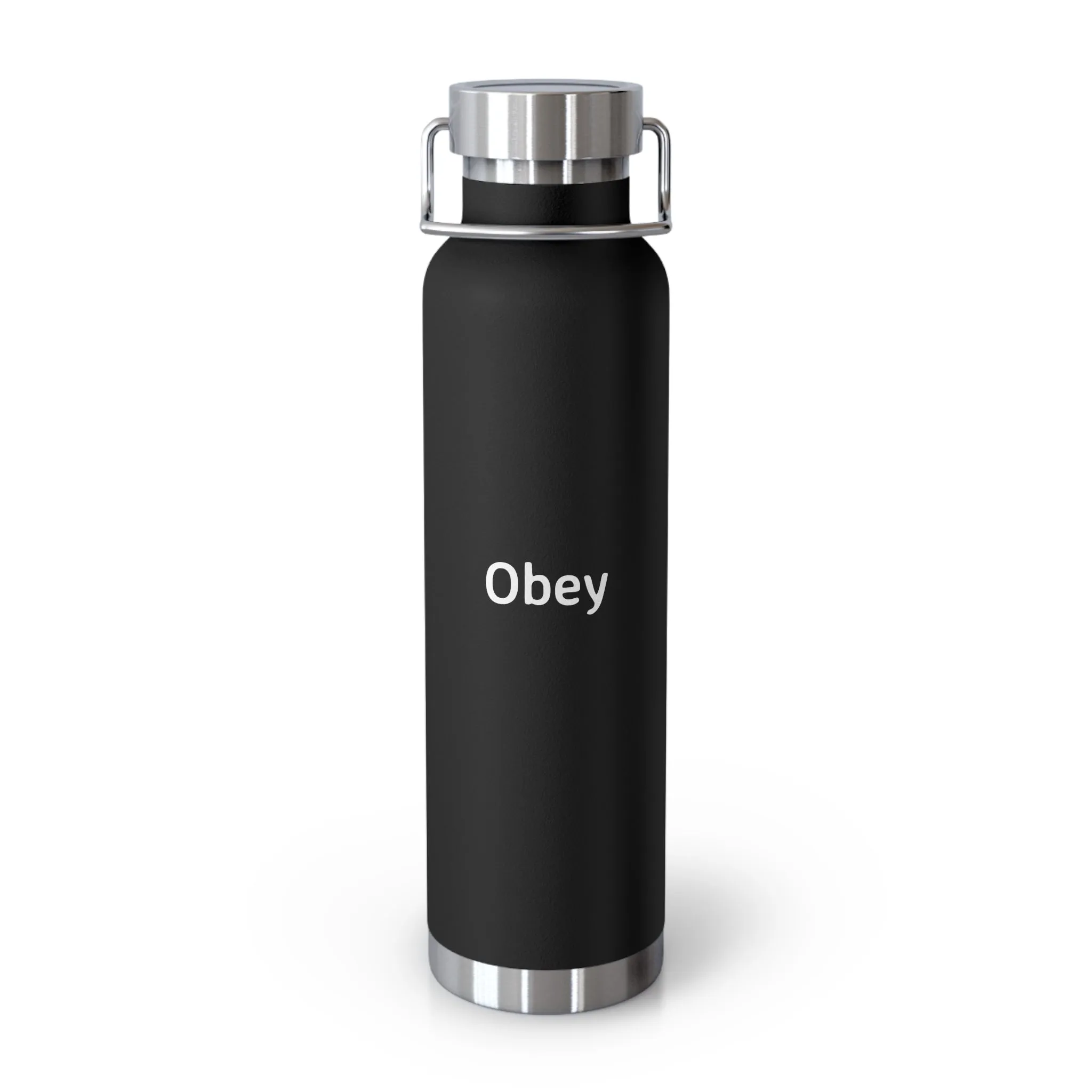 Copper Vacuum Insulated Bottle, 22 oz - "Obey"