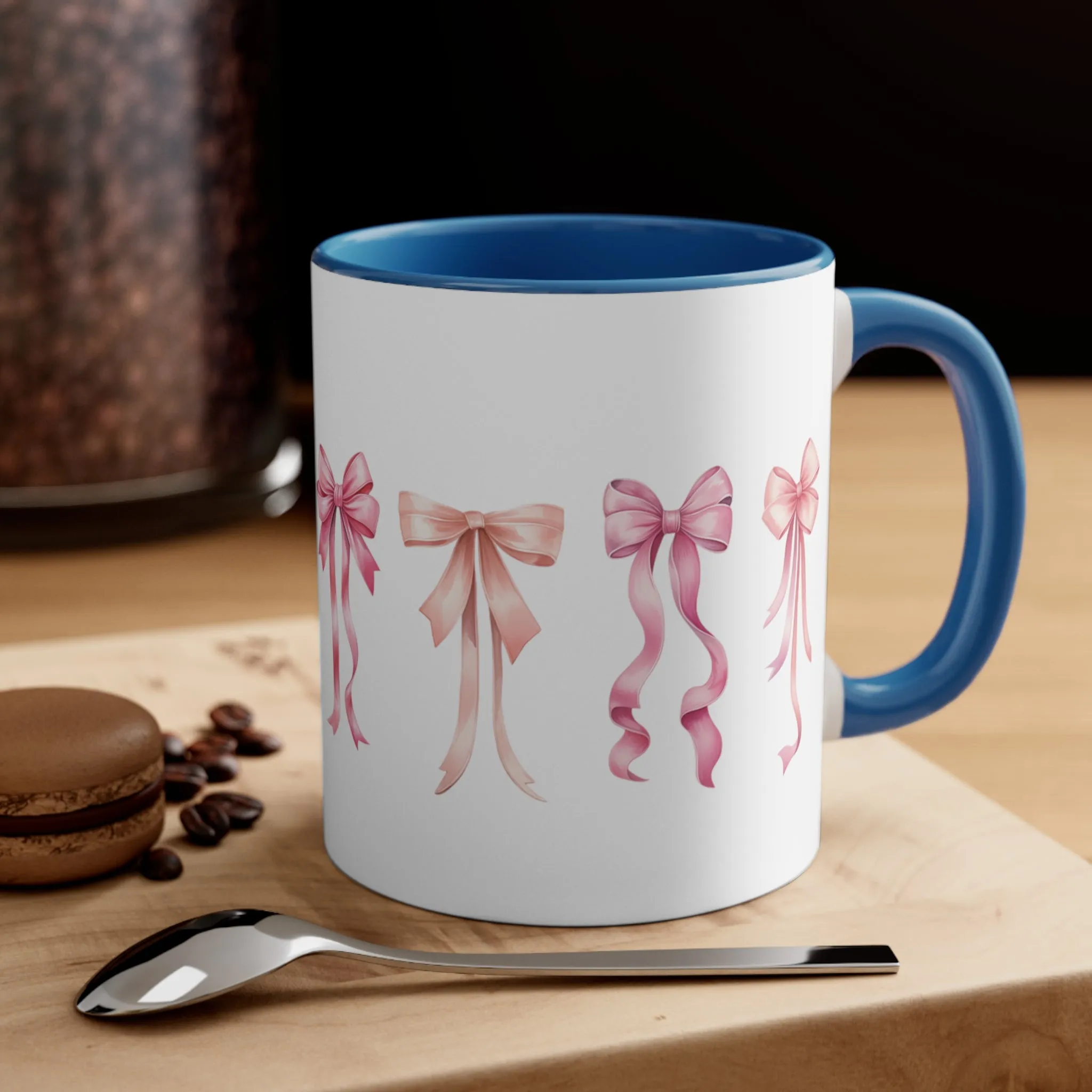 Coquette Bow Mug, Ballet Bows Mug, Pink Bow Coquette Mug