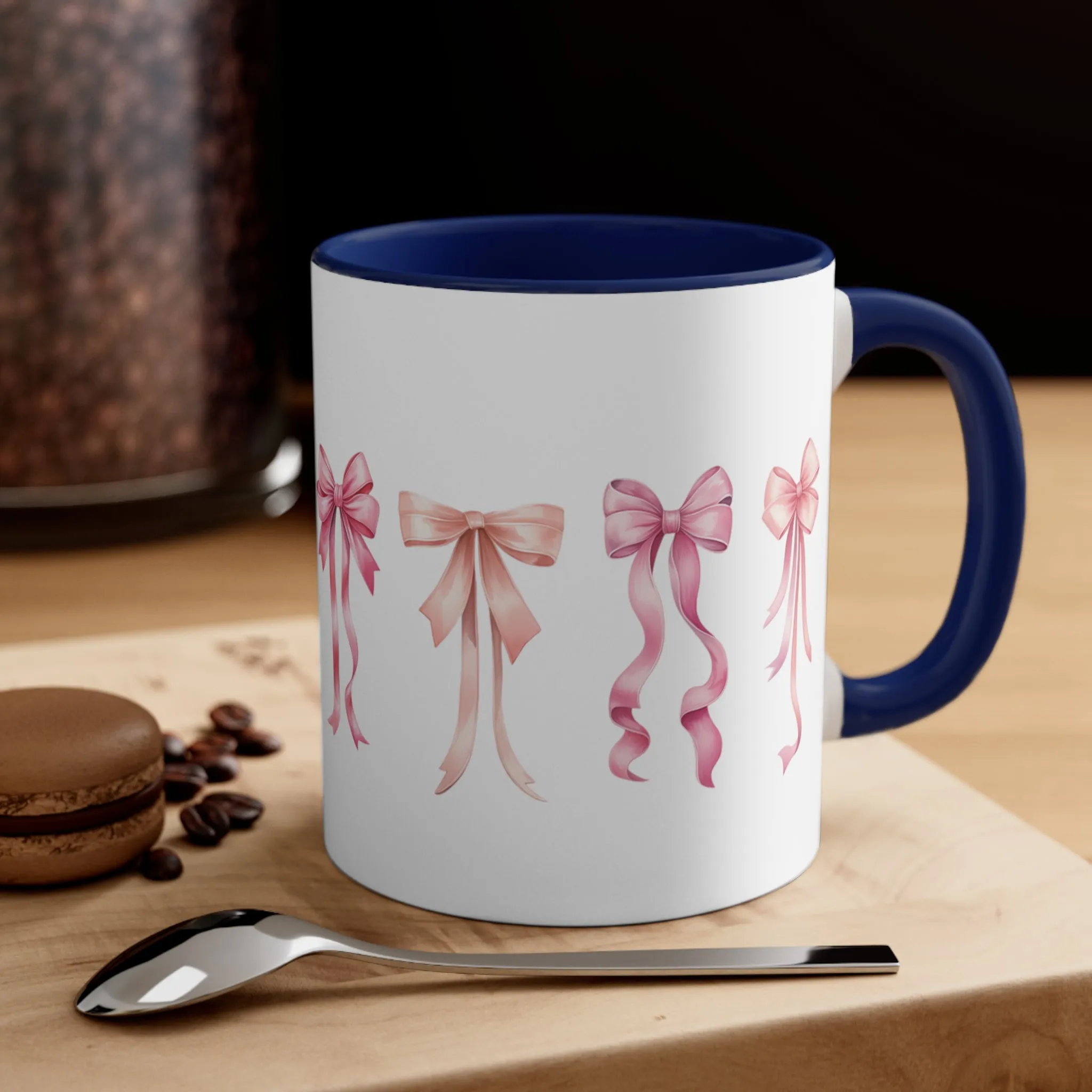 Coquette Bow Mug, Ballet Bows Mug, Pink Bow Coquette Mug