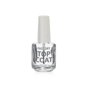 Cre8tion Empty Glass CLEAR Bottle, Fast Dry Top Coat, 0.5oz, 26082 (PK: 288 pcs/case)