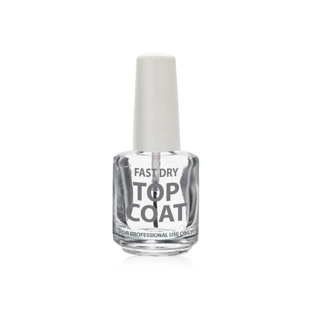 Cre8tion Empty Glass CLEAR Bottle, Fast Dry Top Coat, 0.5oz, 26082 (PK: 288 pcs/case)