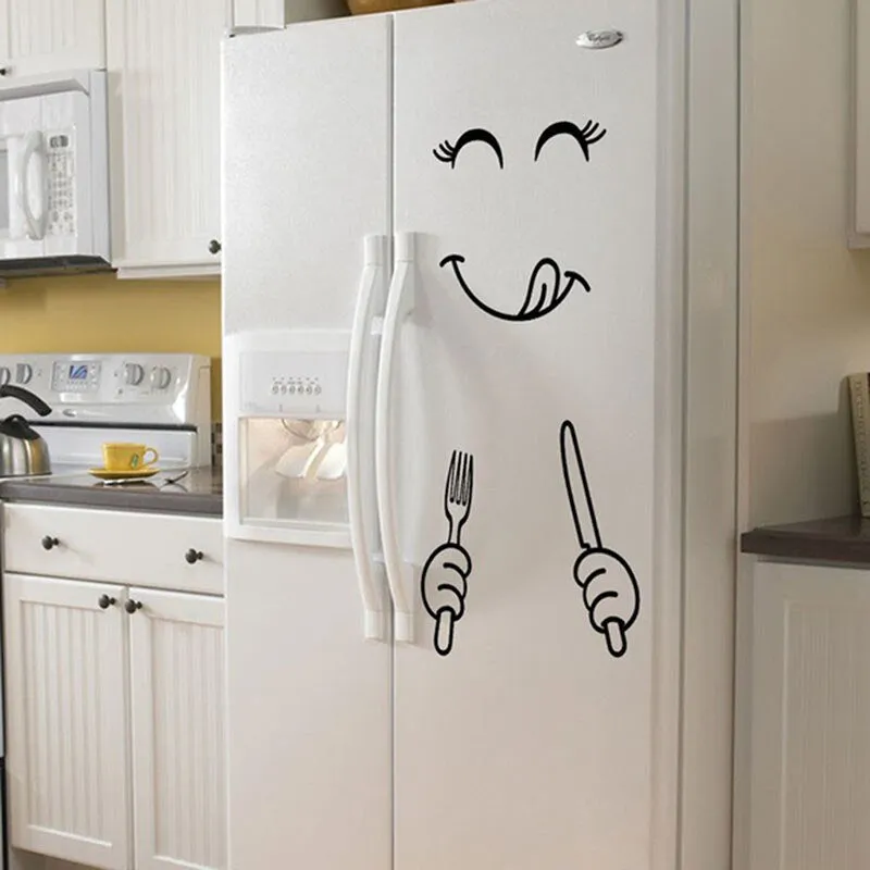 Cute Happy Fridge Decal