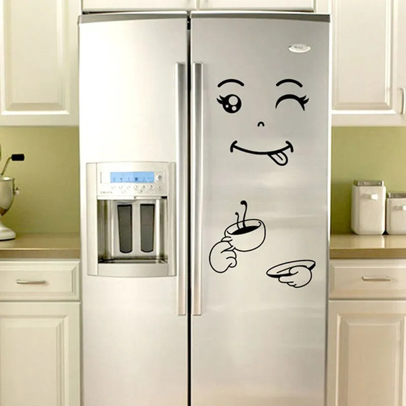 Cute Happy Fridge Decal