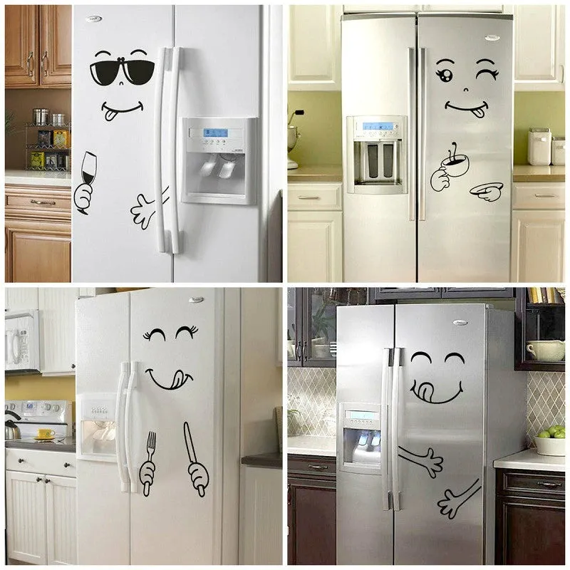 Cute Happy Fridge Decal