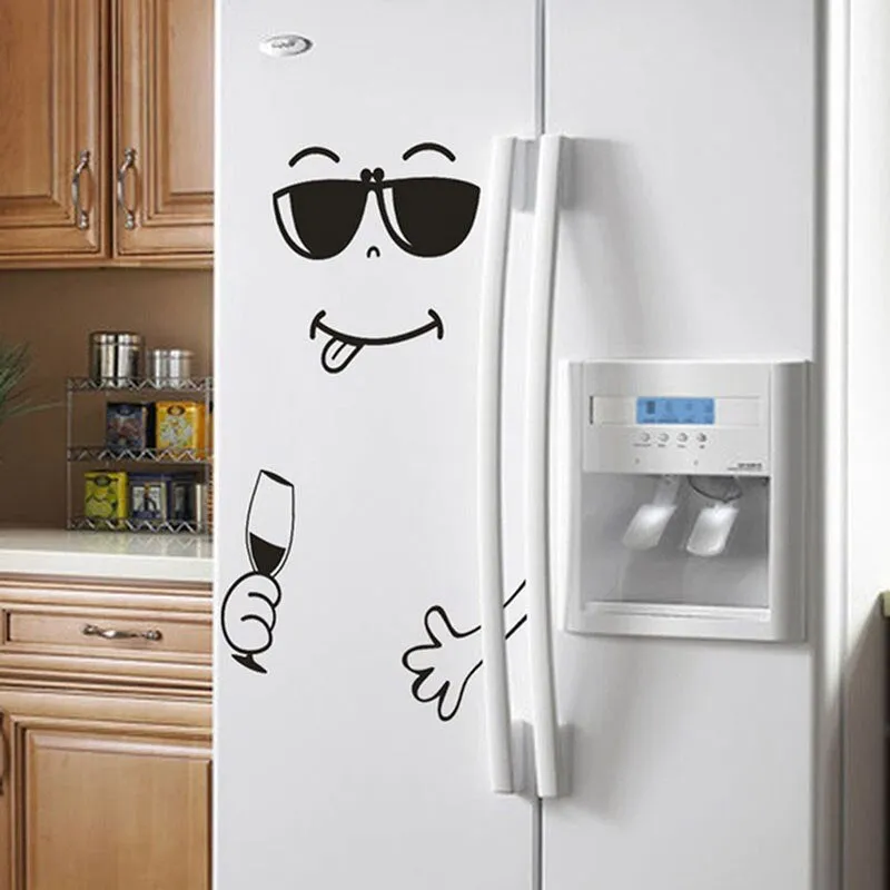 Cute Happy Fridge Decal