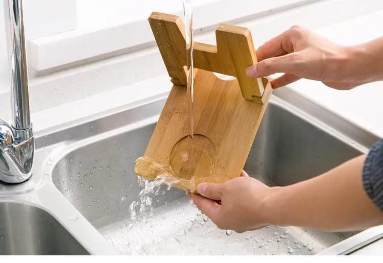 Cutting Board Foldable wooden pot lids holder