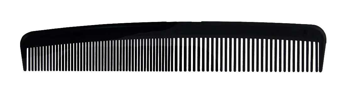 Dawn Mist C8 8" Heavy Duty Black Dresser Comb (Case)