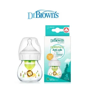 Dr Brown's Options  Glass Wide Neck Bottle 60ml/1Pc Lion