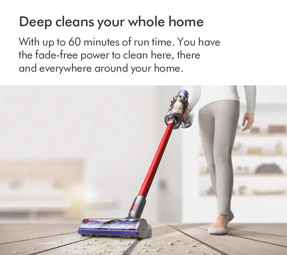 Dyson V11 Extra Cordless Vacuum Cleaner With Up To 60 Minutes Run Time, Nickel/Red