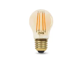 E27 LED Lamp filament P45 4W 2200K Amber dimbaar