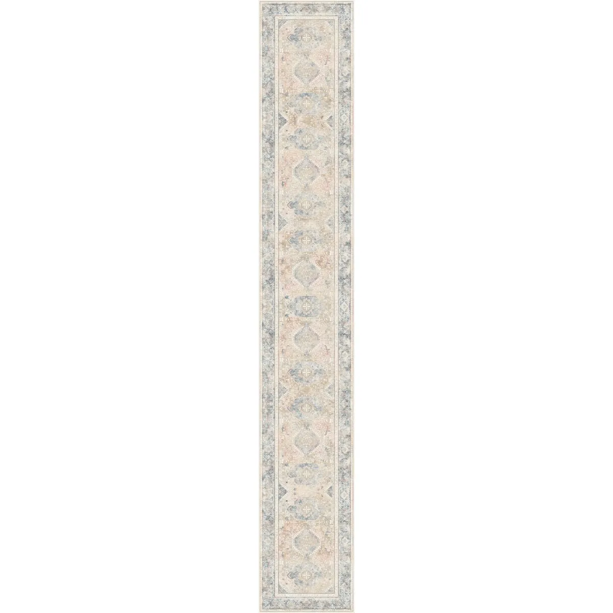 Elera Blue Red Beige Rug - Second Love